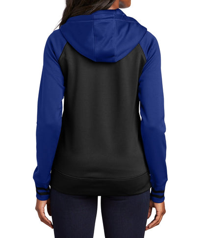 Ladies Sport-Wick® Varsity Fleece Full-Zip Hooded Jacket